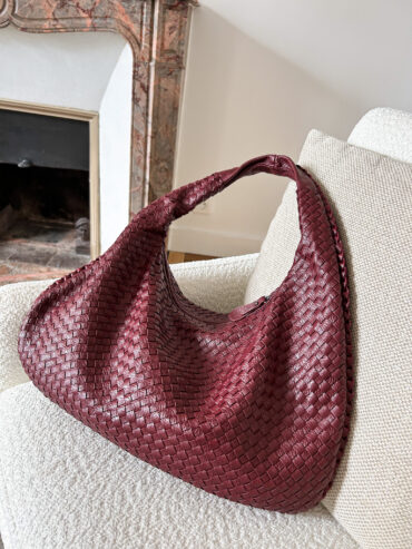 Large Hobo Woven Shoulder Bag for Women Tote Bag Trendy Dumpling Shoulder Clutch Vegan Leather Cruelty Free Busy Mom Bag Gift for Girlfriend luxury hobo purse inspired by designer large size trendy bag vegan leather burgundy handbag dumpling style jodie bottega veneta inspired dupe