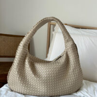 Unique Birthday Gift for Girlfriend Tan Woven Knot Purse, Ideal Bag for Summer luxury designer inspired handbag style Summer Essential Tan Woven Knot Purse Stylish Top Handle Bag for Women Gift for mothers day, designer bag dupe pattybofficial