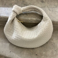 dupe designer inspired handbag Summer Festival Ready Stylish Grey Woven Hobo Tote with Zipper Closure Elegant Handbag for Summer Ideal Gift for Celebrations Woven Hobo Tote trendy purse perefct gift for girlfriend pattybofficial knoten tasche bottega veneta jodie mini pouch dupe