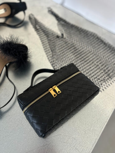 Luxury Fashion Woven Box Bag with Crossbody Strap