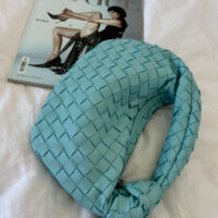 Bottega veneta dupe bag in baby blue colour
